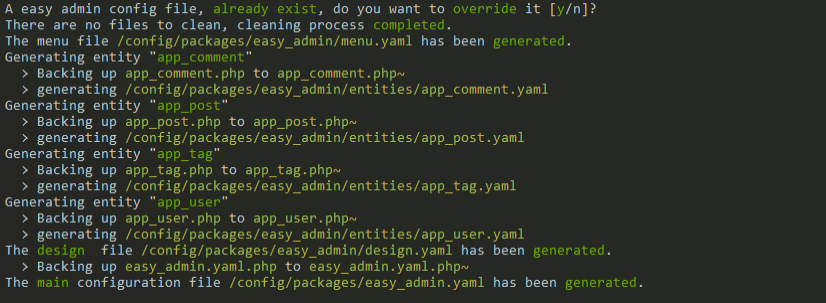 Generator generate backup