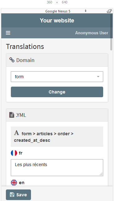 Translations Mobile